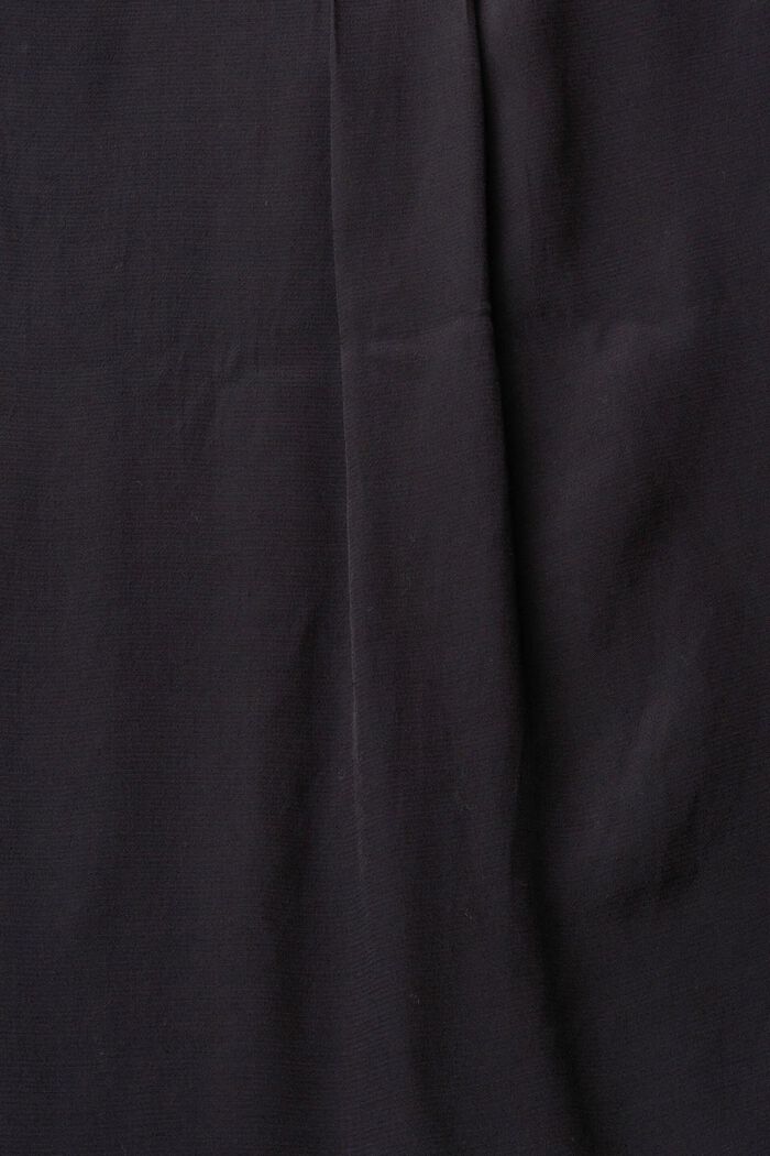 V-neck blouse, LENZING™ ECOVERO™, BLACK, detail image number 4