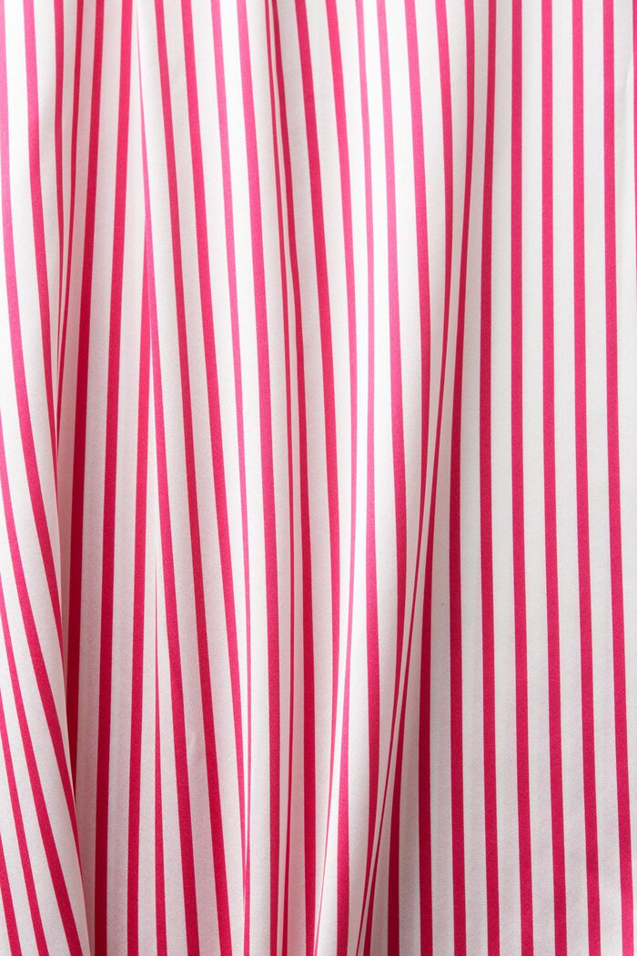 Striped Silk Shirt, PINK FUCHSIA, detail image number 5