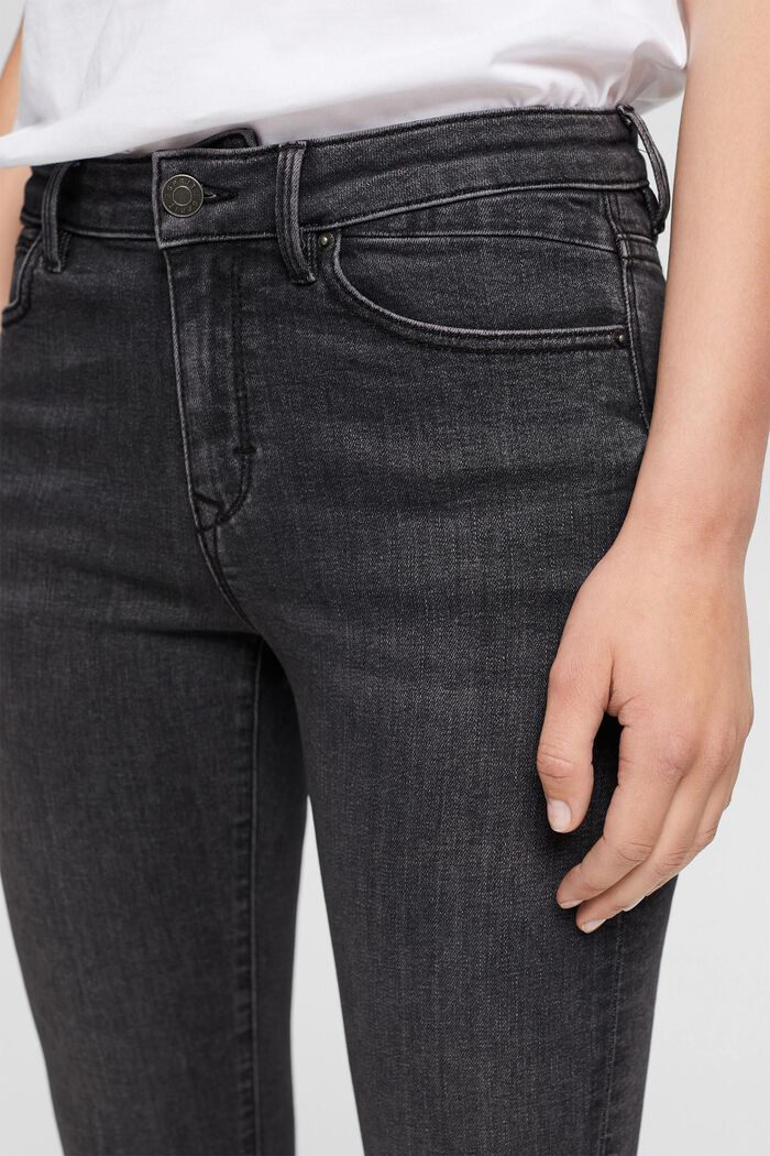 Mid-Rise Skinny Jeans, GREY DARK WASHED, detail image number 1