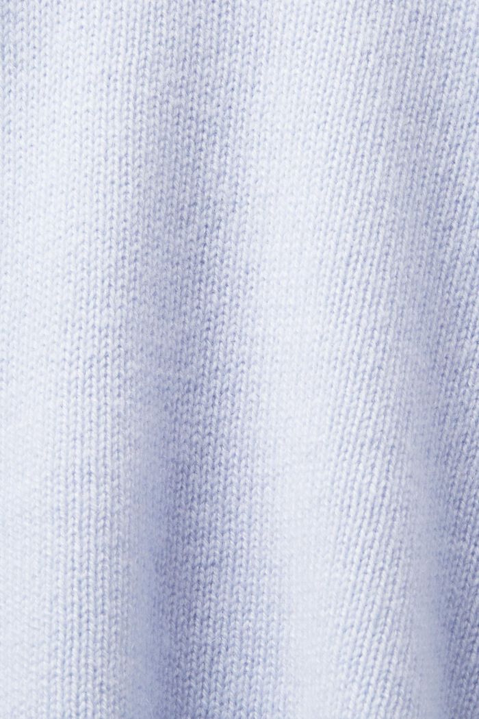 Cashmere V-Neck Sweater, PASTEL BLUE, detail image number 6