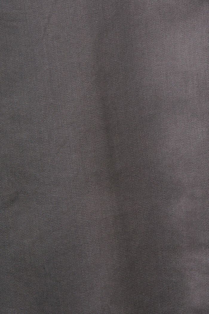 Satin Longsleeve Shirt, DARK GREY, detail image number 5