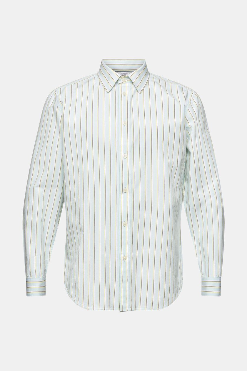 Striped Button-Down Cotton Shirt
