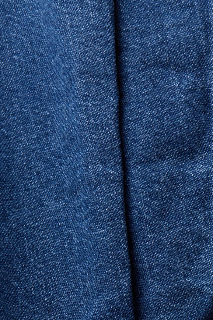 Faux Fur Denim Jacket, BLUE MEDIUM WASH, detail image number 5