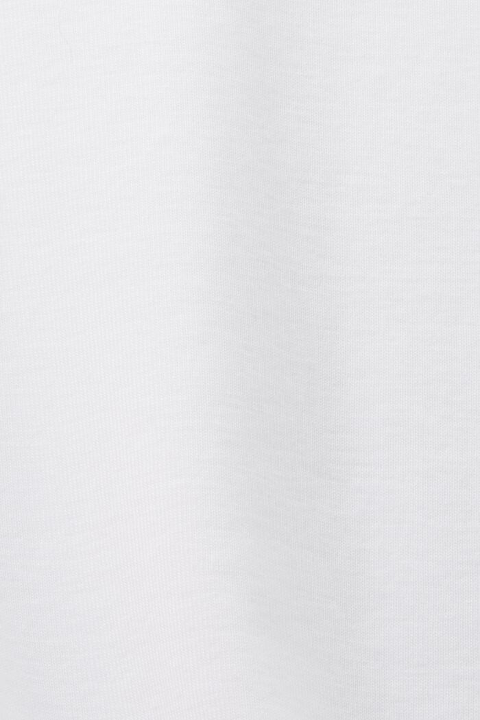Organic Cotton Jersey Top, WHITE, detail image number 5