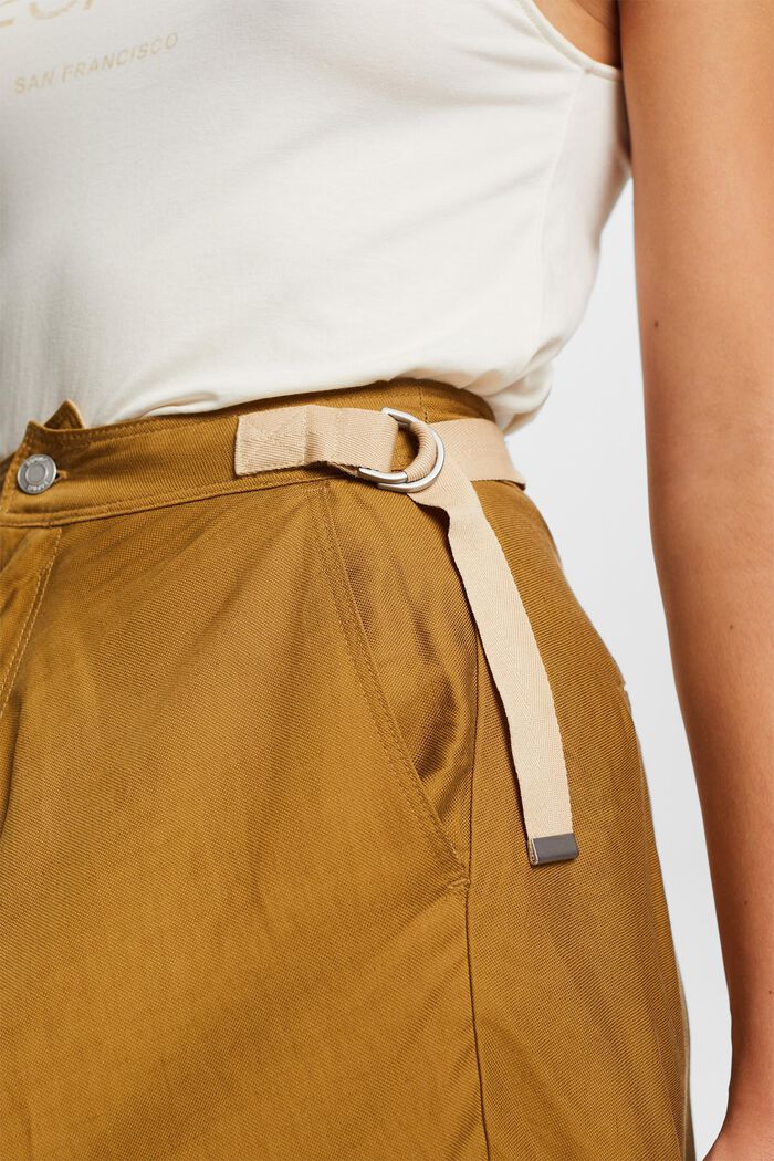 Midi skirt with a handkerchief hem, TOFFEE, detail image number 2
