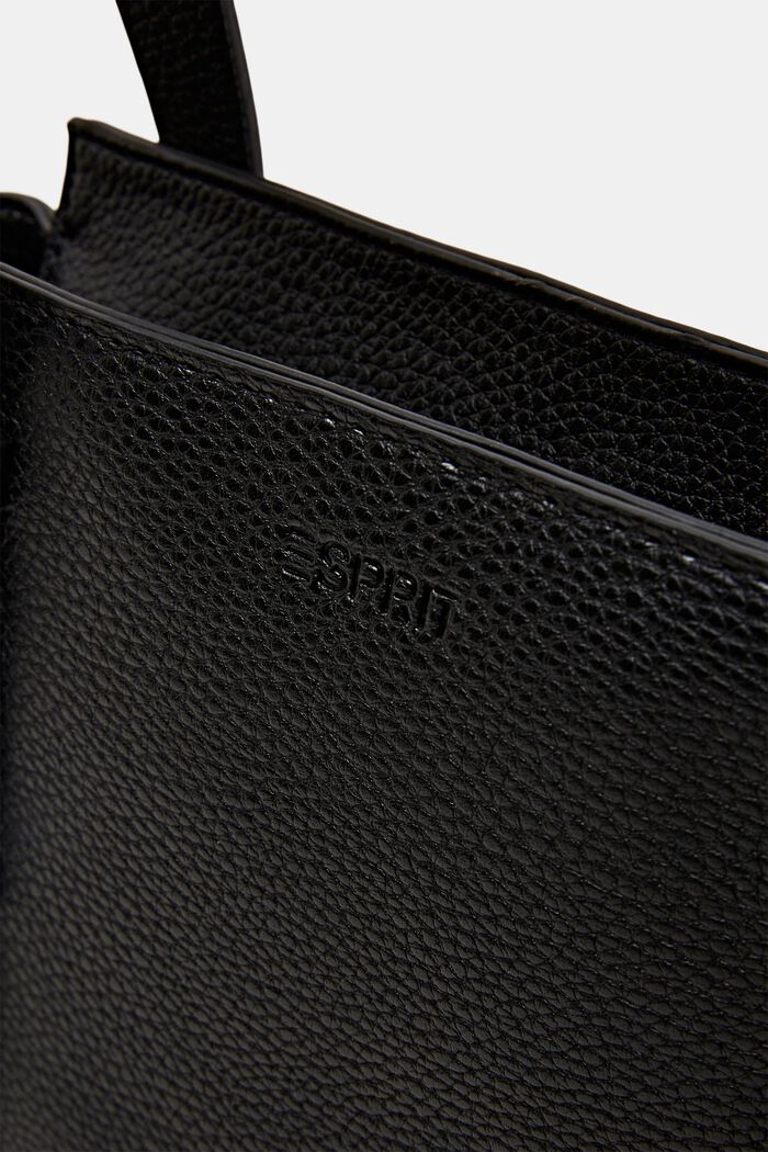 Vegan Leather Crossbody Bag, BLACK, detail image number 1