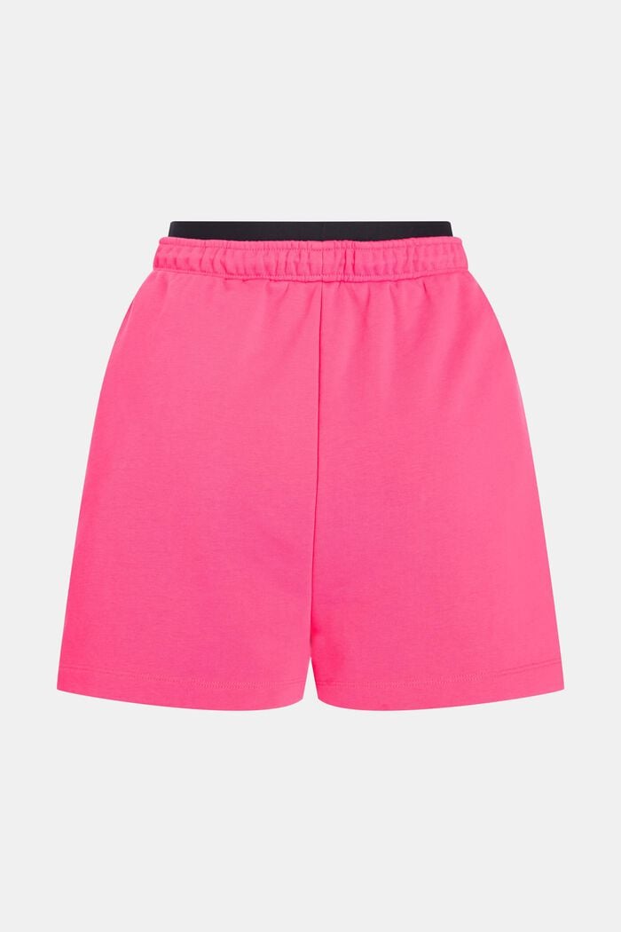 Double Waistband Relaxed Sweat Shorts, PINK, detail image number 1
