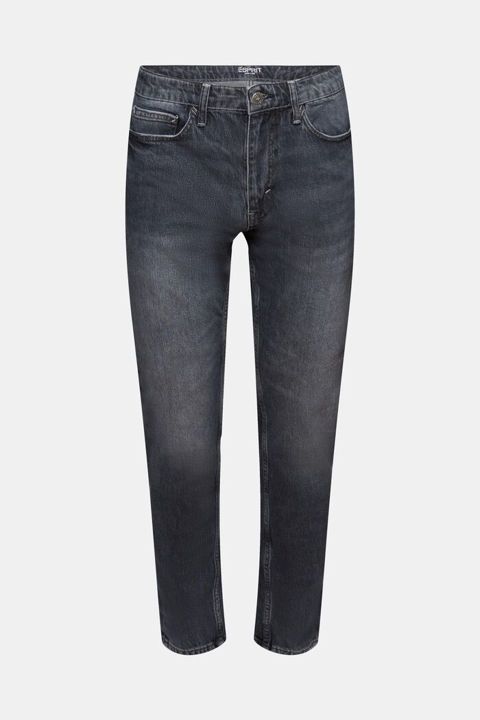 Regular Tapered Jeans, BLACK MEDIUM WASH, detail image number 6