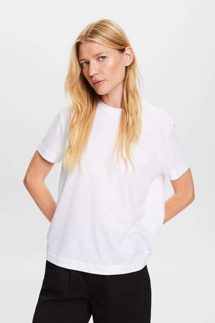 Organic Cotton T-Shirt, WHITE, detail image number 0