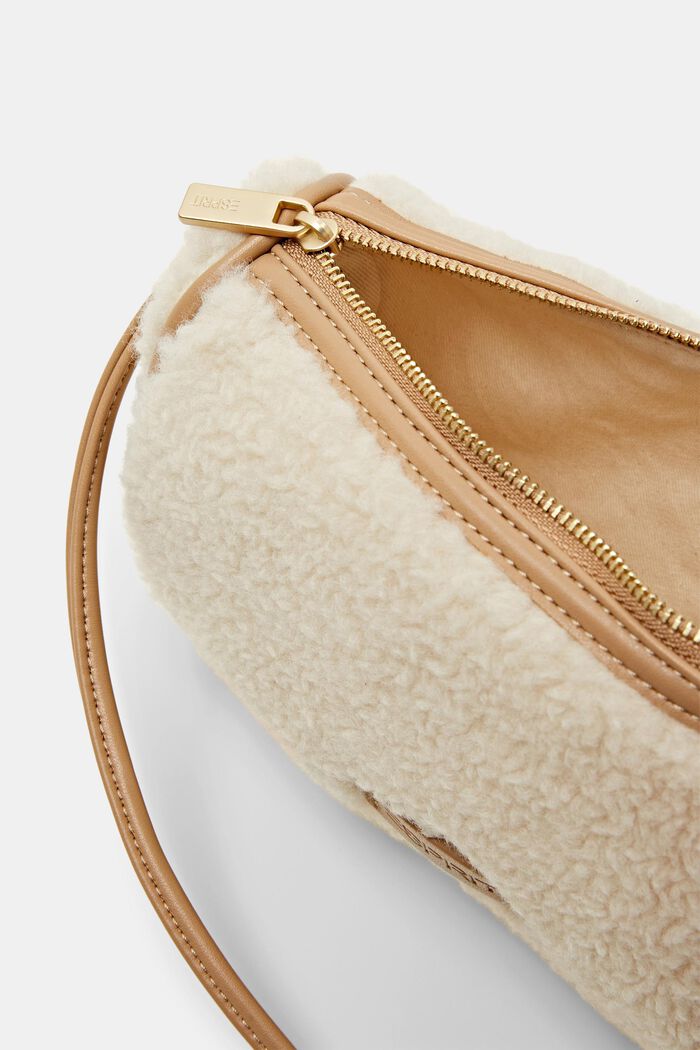 Small Teddy Fur Crossbody Bag, ICE, detail image number 3
