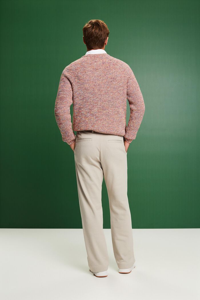 Knitted Cotton Blend Pants, BEIGE, detail image number 2