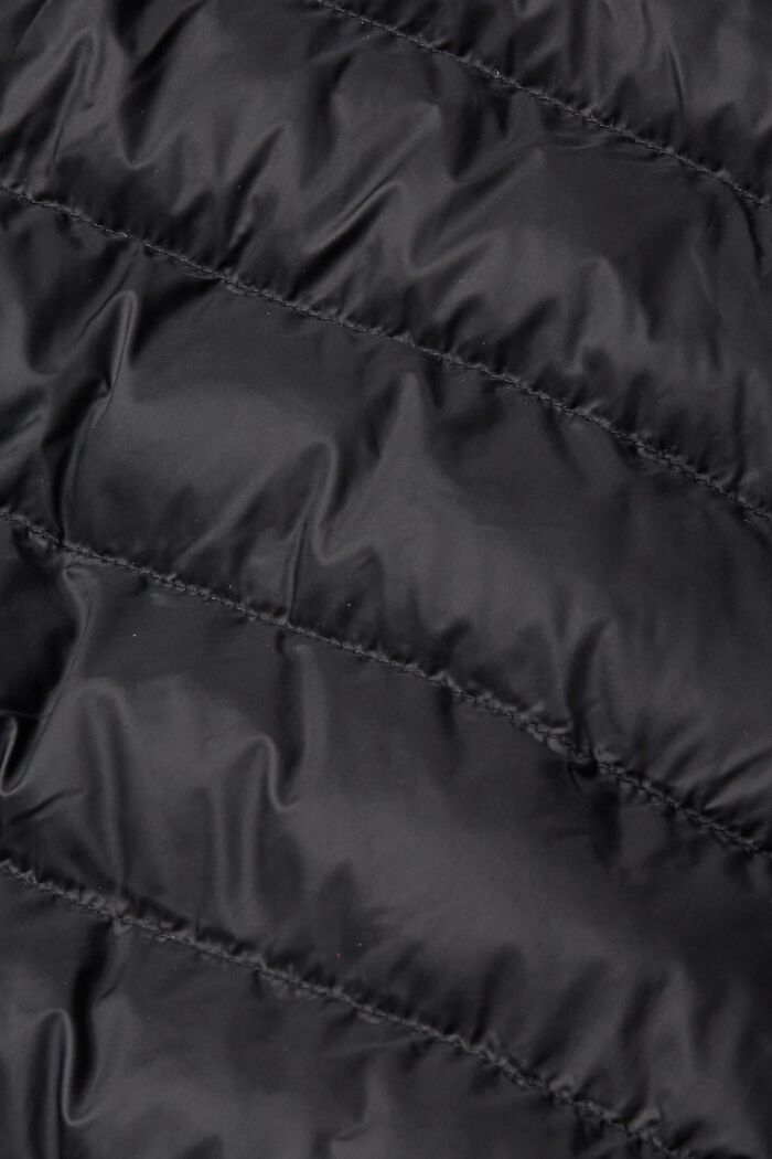 Quilted jacket with high neck, BLACK, detail image number 4