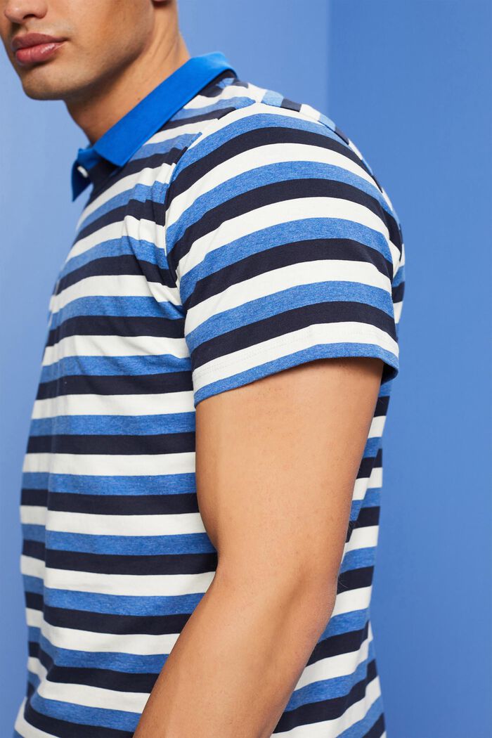 Striped Cotton Jersey T-Shirt, NAVY, detail image number 2