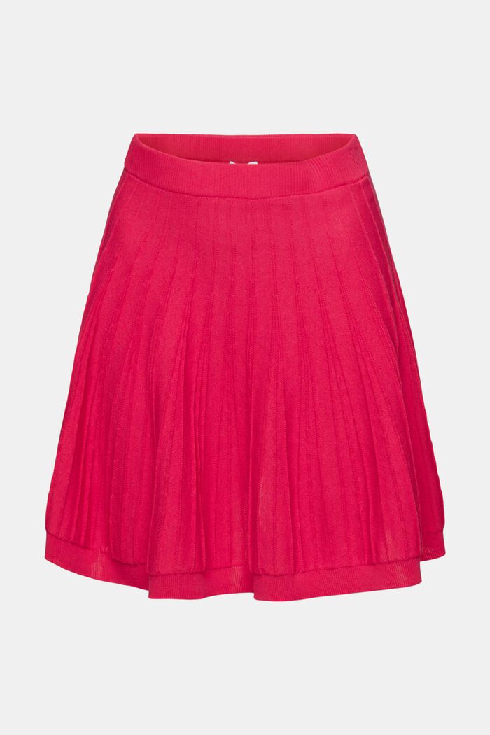 Pleated A-Line Mini Skirt, PINK FUCHSIA, detail image number 5