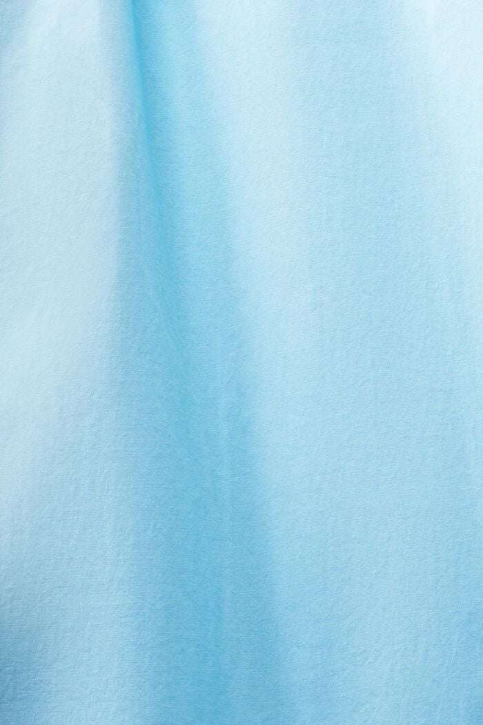Boned Poplin Midi Dress, LIGHT TURQUOISE, detail image number 4