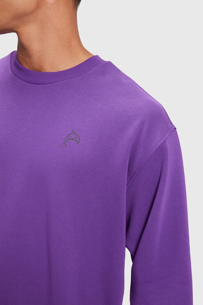 Color Dolphin Sweatshirt, BERRY PURPLE, detail image number 2