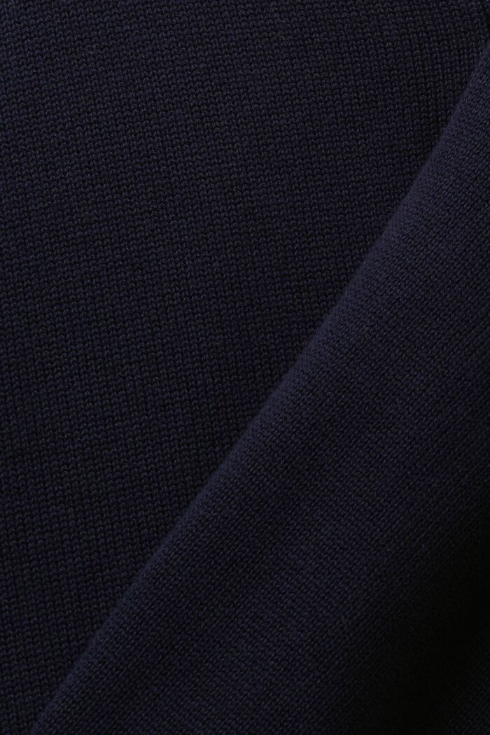 V-neck sustainable cotton cardigan, NAVY, detail image number 4